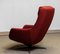 Sillón giratorio y mecedora en rojo de Alf Svensson para Dux, Sweden, años 60, Imagen 10