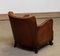 Club chair in pelle patinata marrone chiaro nello stile di Fritz Hansen, anni '30, Immagine 9