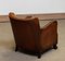 Club Chair in Tan Brown Patinated Leather in the style of Fritz Hansen, 1930s, Image 9