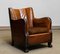 Club Chair in Tan Brown Patinated Leather in the style of Fritz Hansen, 1930s, Image 3