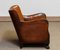 Club chair in pelle patinata marrone chiaro nello stile di Fritz Hansen, anni '30, Immagine 12