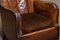 Club Chair in Tan Brown Patinated Leather in the style of Fritz Hansen, 1930s 6