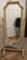 Espejo de pie Art Déco grande de bambú, años 50, Imagen 2