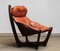 Cognac Leather Luna Lounge Chair by Odd Knutsen for Hjellegjerde Møbler, 1970s 11