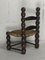 Niedriger Rush Chair aus Holz gedrechselt von Charles Dudouyt, Frankreich, 1950er 14