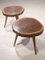 Tree Trunk Slice Side Tables in Mahogany, 1952, Set of 2 2