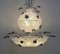 Lámpara de araña de cristal de Murano con flores atribuida a Barovier, años 70, Imagen 13