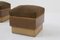 Italienische Art Deco Poufs aus Stoff & Holz, 1930er, 2er Set 4