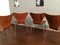 3107 Ant Teak & Plywood Chairs by Arne Jacobsen for Fritz Hansen, 1960s, Set of 4, Image 6