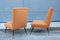 Bedroom Chairs in Velvet Orange by Gigi Root for Minotti, 1950s, Set of 2 8