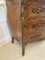 Antique French Victorian Parquetry Marble Top Commode, 1880s, Image 12