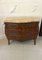 Antique French Victorian Parquetry Marble Top Commode, 1880s, Image 1