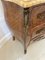 Antique French Victorian Parquetry Marble Top Commode, 1880s, Image 13