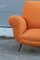 Armchair Velvet Orange by Gigi Radice for Minotti Italia, 1950s 13