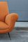 Armchair Velvet Orange by Gigi Radice for Minotti Italia, 1950s 10