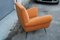 Armchair Velvet Orange by Gigi Radice for Minotti Italia, 1950s, Image 7