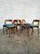 Wooden Dining Chairs in the style of Ico Parisi for Cassina, 1970s, Set of 6 3