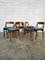 Wooden Dining Chairs in the style of Ico Parisi for Cassina, 1970s, Set of 6, Image 3