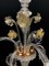 Murano Chandelier with 3 Arms by Cesare Toso, 1980s 4