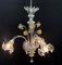 Murano Chandelier with 3 Arms by Cesare Toso, 1980s 3