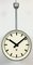 Large Industrial Double Sided Railway or Factory Clock from Pragotron, 1960s, Image 7