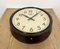 Industrial Brown Bakelite Wall Clock from Smith Sectric, 1950s 8