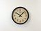 Horloge Murale Industrielle en Bakélite Marron de Smith Sectric, 1950s 2