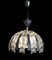 Lámpara de techo vintage con elementos de metal dorado y detalles de cristal tallado, años 70, Imagen 9
