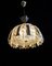 Vintage Ceiling Lamp with Gold-Colored Metal Elements and Cut Crystal Glass Trim, 1970s 8