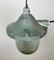 Industrial Green Bunker Ceiling Light from Polam Gdansk, 1960s 8