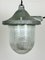 Industrial Green Bunker Ceiling Light from Polam Gdansk, 1960s 4