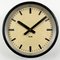 Industrial Black Factory Wall Clock from IBM, 1950s, Image 7
