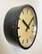 Industrial Black Factory Wall Clock from IBM, 1950s, Image 3