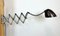 Graue Industrielle Scissor Wandlampe von Elektroinstala, 1960er 9