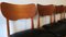 Dänische Teak Esszimmerstühle mit geformter Rückenlehne, 1960er, 4 . Set 8