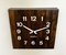 Reloj de pared vintage de madera marrón de Seth Thomas, años 80, Imagen 1