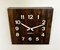 Vintage Brown Wooden Wall Clock from Seth Thomas, 1980s, Image 1