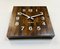 Reloj de pared vintage de madera marrón de Seth Thomas, años 80, Imagen 6