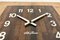 Reloj de pared vintage de madera marrón de Seth Thomas, años 80, Imagen 11