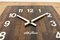 Vintage Brown Wooden Wall Clock from Seth Thomas, 1980s, Image 11