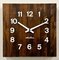 Reloj de pared vintage de madera marrón de Seth Thomas, años 80, Imagen 7