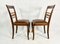 Art Deco Dining Chair in Oak and Leather, 1930s, Set of 2 7