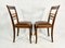 Art Deco Dining Chair in Oak and Leather, 1930s, Set of 2, Image 7