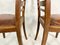 Art Deco Dining Chair in Oak and Leather, 1930s, Set of 2 4