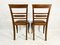 Art Deco Dining Chair in Oak and Leather, 1930s, Set of 2, Image 8