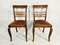 Art Deco Dining Chair in Oak and Leather, 1930s, Set of 2 1