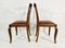 Art Deco Dining Chair in Oak and Leather, 1930s, Set of 2, Image 5