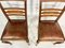 Art Deco Dining Chair in Oak and Leather, 1930s, Set of 2 2