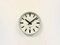 Industrial Grey Wall Clock from TN, 1960s 2