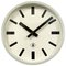 Industrial Grey Wall Clock from TN, 1960s, Image 1